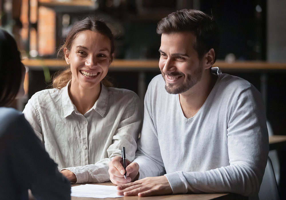 happy young couple